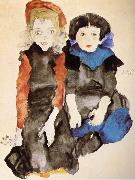 Egon Schiele, Two Little Girls